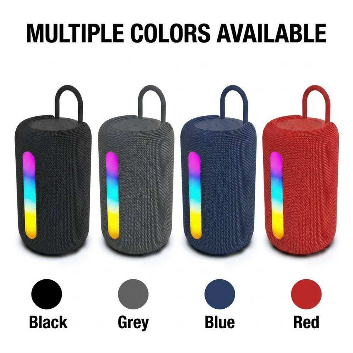 RGB LED Rechargeable Waterproof Portable Speaker