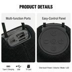 RGB LED Rechargeable Waterproof Portable Speaker