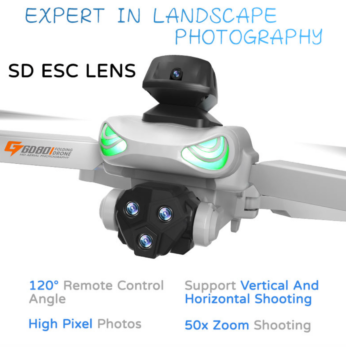 Portable GPS Quadcopter with HD Aerial Photography