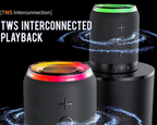 Split-Type Bluetooth Speakers with RGB LED Lights