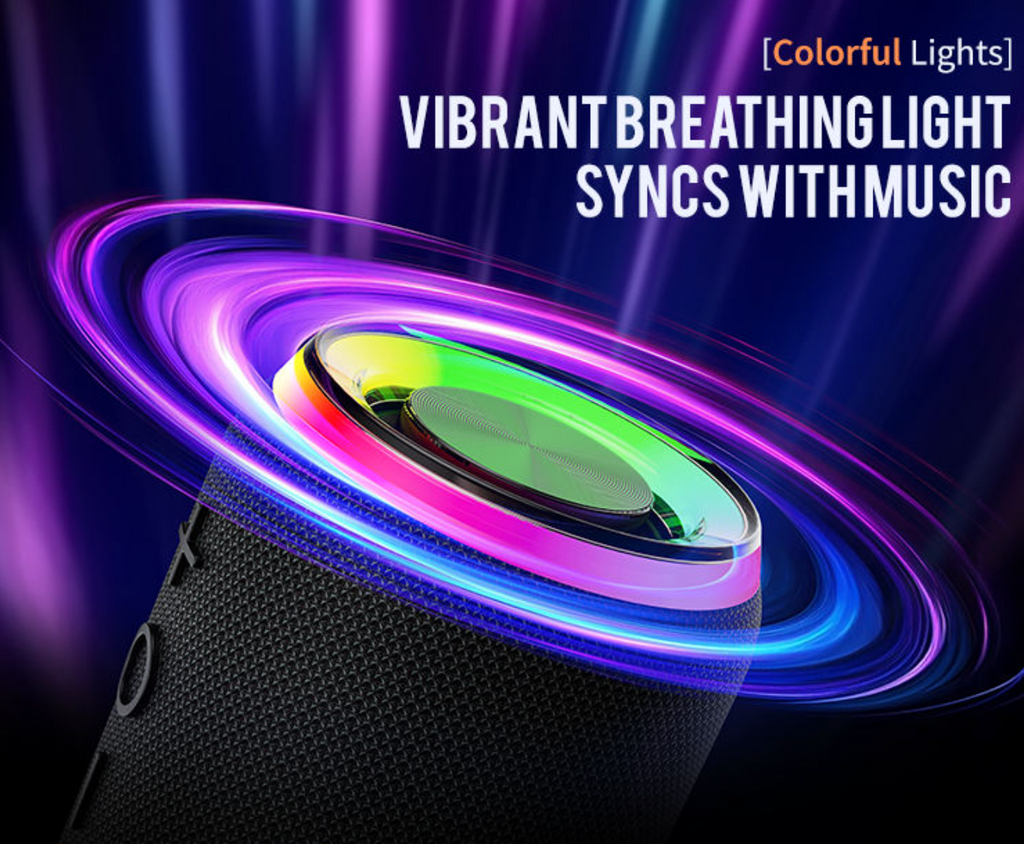 Split-Type Bluetooth Speakers with RGB LED Lights