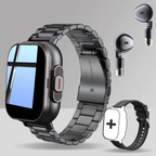 2-in-1 Smartwatch with Built-In Wireless Earbuds