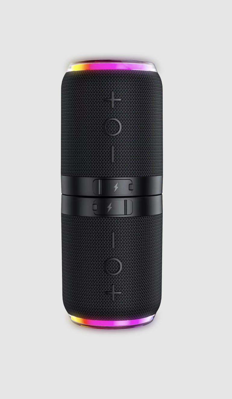 Split-Type Bluetooth Speakers with RGB LED Lights